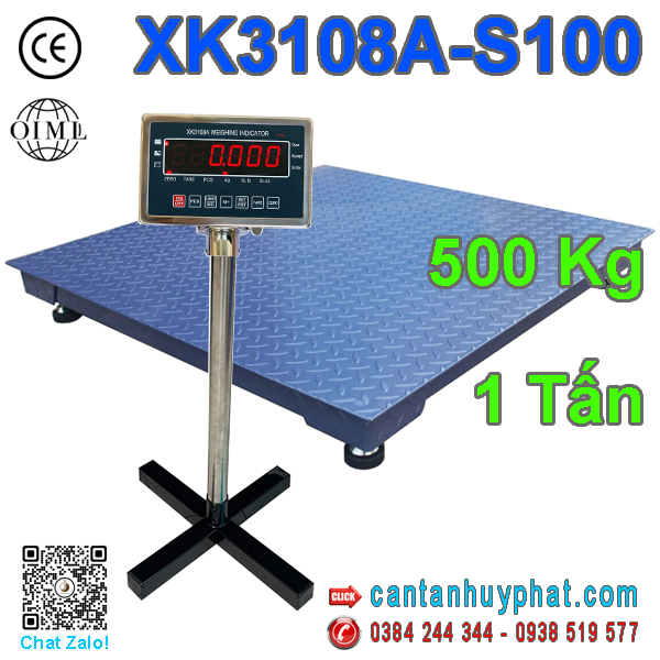 Cân sàn điện tử 1 tấn XK3108A - Cân Tân Huy Phát - Công Ty TNHH Thương Mại Và Dịch Vụ Tân Huy Phát